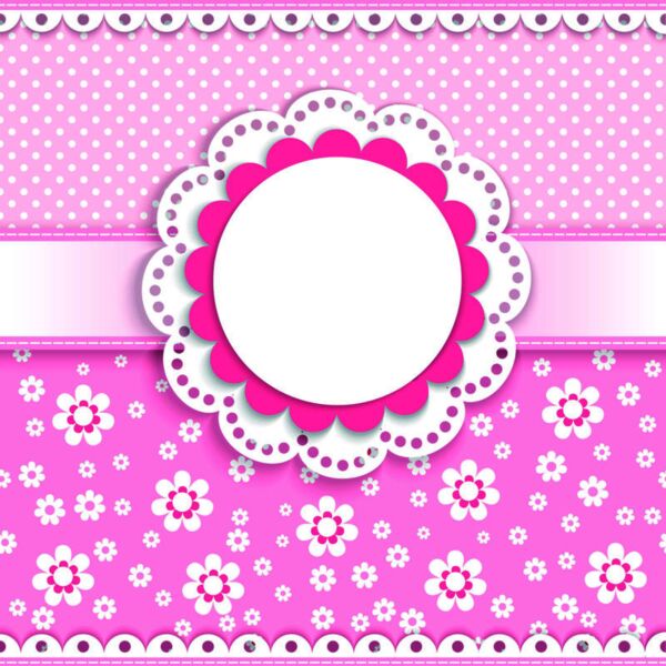 Royal  Center Flower  Background Designs with Frame  Kids Girls Background Background  KGB 33 Thumbnail