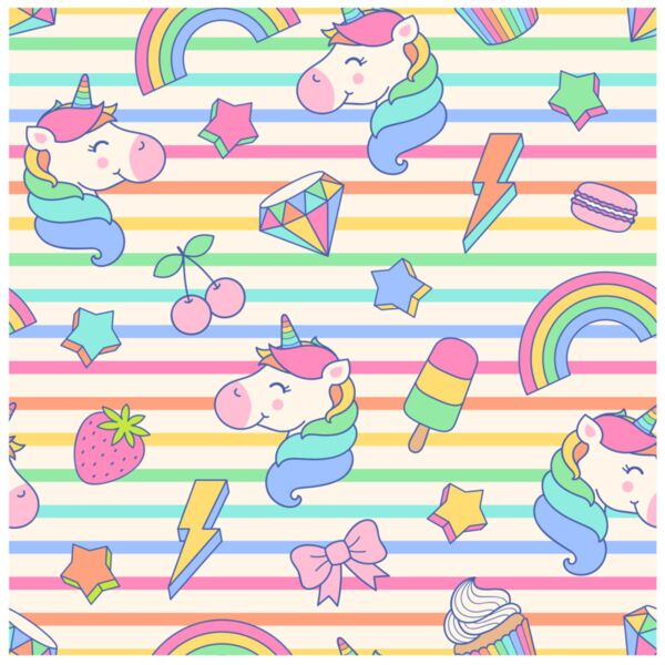 Princess  Unicorn Head  Background Designs with Frame  Kids Girl Background  KGP 10 Thumbnail