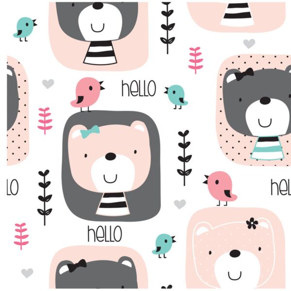 Princess  Bears  Background Designs with Frame  Kids Girl Background  KGP 13 Thumbnail