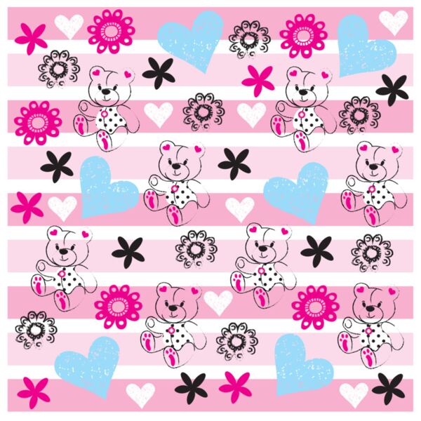 Princess  Teddy Bears with Pink Background  Background Designs with Frame  Kids Girl Background  KGP 18 Thumbnail
