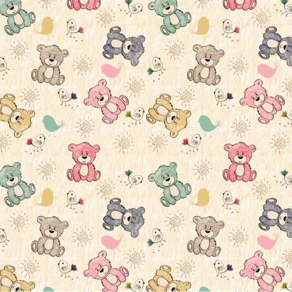 Princess  Teddy Bear  Background Designs with Frame  Kids Girl Background  KGP 16 Thumbnail