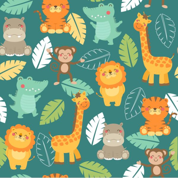 Toys  Happy Animals  Background Designs with Frame  Kids Boy Background  KBP 25 Thumbnail