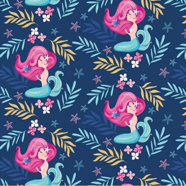 Princess  Elegant Mermaid  Background Designs with Frame  Kids Girl Background  KGP 24 Thumbnail