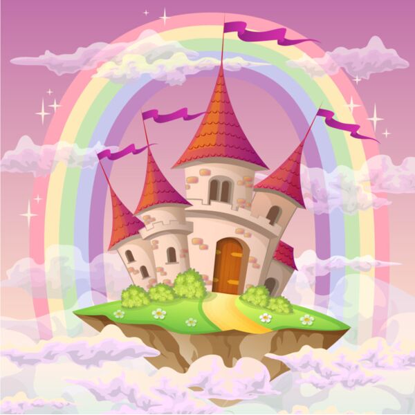 Royal  Castle Background 3  Background Designs with Frame  Kids Girls Background Background  KGB 3 Thumbnail