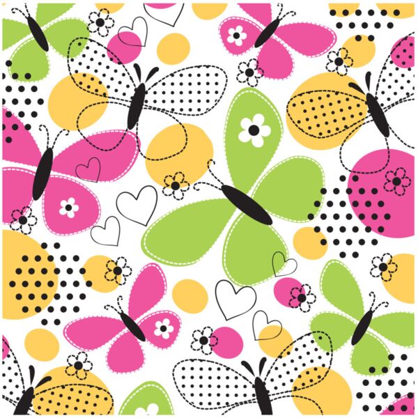 Princess  Butterflies with Hearts  Background Designs with Frame  Kids Girl Background  KGP 28 Thumbnail