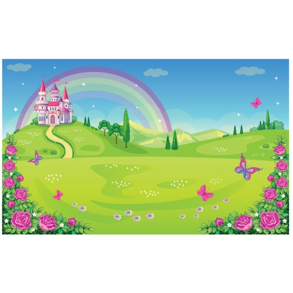 Royal  Castle Background 6  Background Designs with Frame  Kids Girls Background Background  KGB 6 Thumbnail