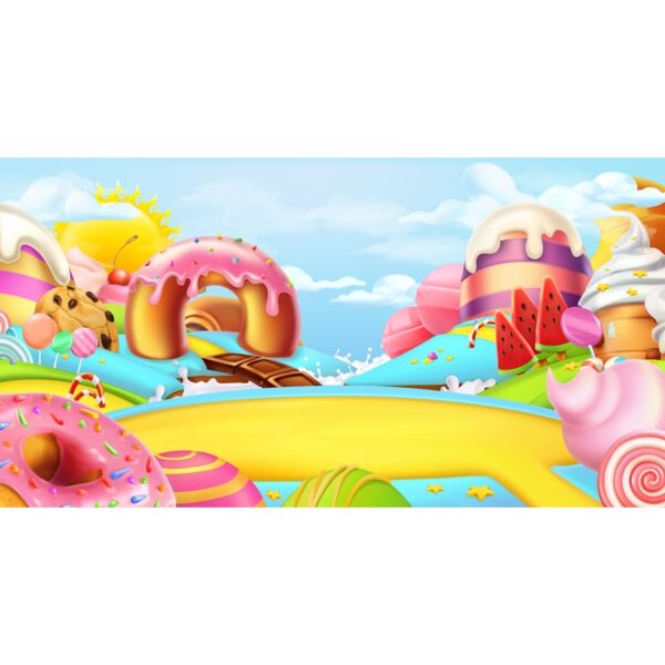 Royal  Sea of Desserts  Background Designs with Frame  Kids Girls Background Background  KGB 18 Thumbnail