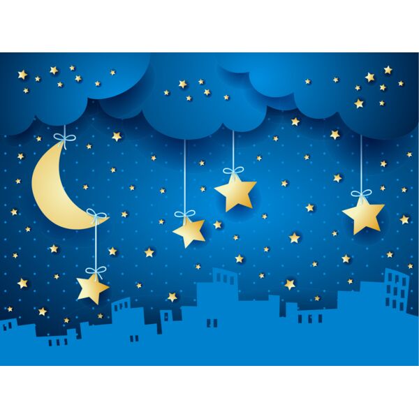 Bg  Star   Moon  Background Designs with Frame  Kids Boy Background Background  KBB 23 Thumbnail