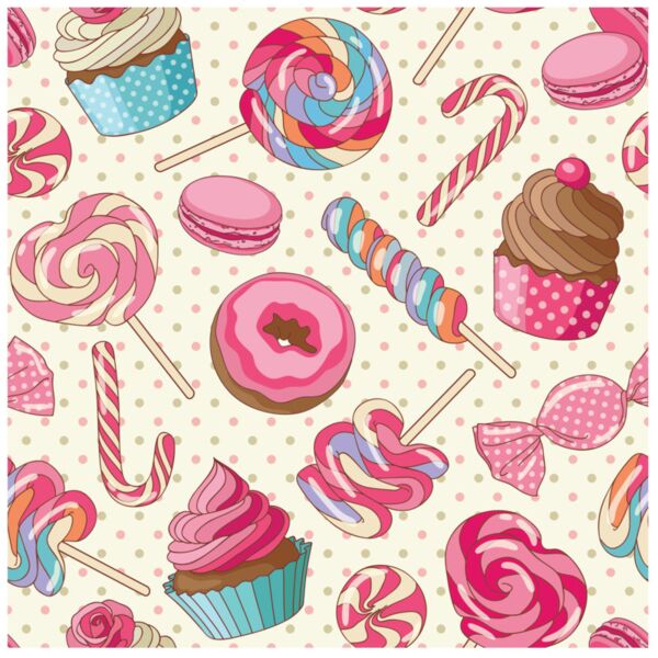 Princess  Sweets  Background Designs with Frame  Kids Girl Background  KGP 32 Thumbnail