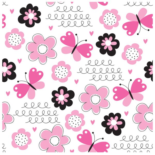 Princess  Beautiful Butterflies   Flowers  Background Designs with Frame  Kids Girl Background  KGP 26 Thumbnail