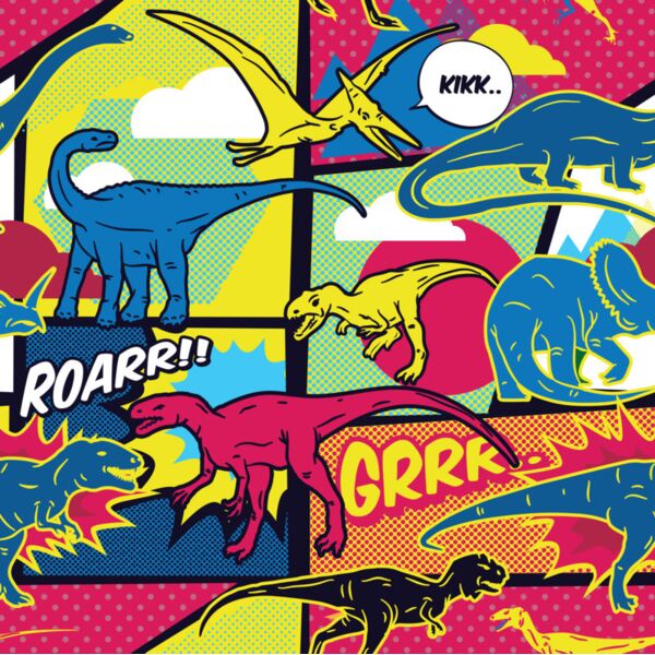 Toys  Comics Style Background with Dinosaurs  Background Designs with Frame  Kids Boy Background  KBP 1 Thumbnail