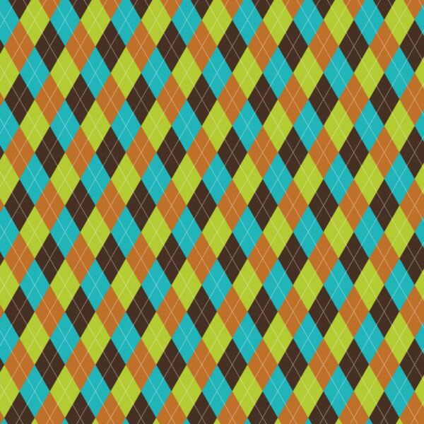 Pattern  Brown Green Blue Diamonds  Background Designs with Frame  Coordinate B Background  CDB 11 Thumbnail