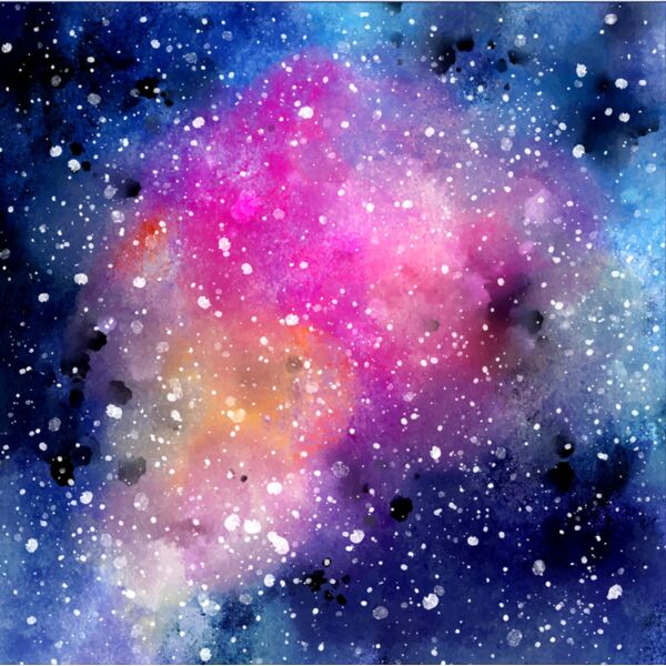 Space  Stars Are Scattered 7  Background Designs with Frame  Galaxy Background  GLX 7 Thumbnail