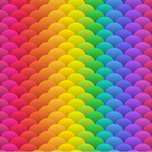Pattern  Rainbow Scales  Background Designs with Frame  Rainbow Background  RBW D Thumbnail