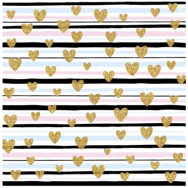 Pattern  Stripes with Gold Hearts  Background Designs with Frame  Heart Pattern Background  HRT 23 Thumbnail