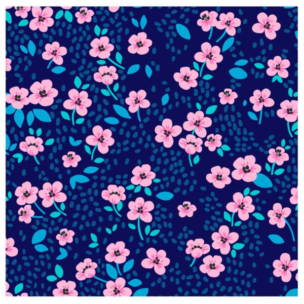 Flower  Pink Flowers with Blue Leaves  Background Designs with Frame  Floral Background  FLR 10 Thumbnail