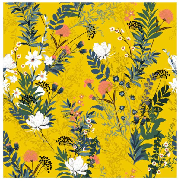 Flower  White Flowers with Green Leaves  Background Designs with Frame  Floral Background  FLR 23 Thumbnail