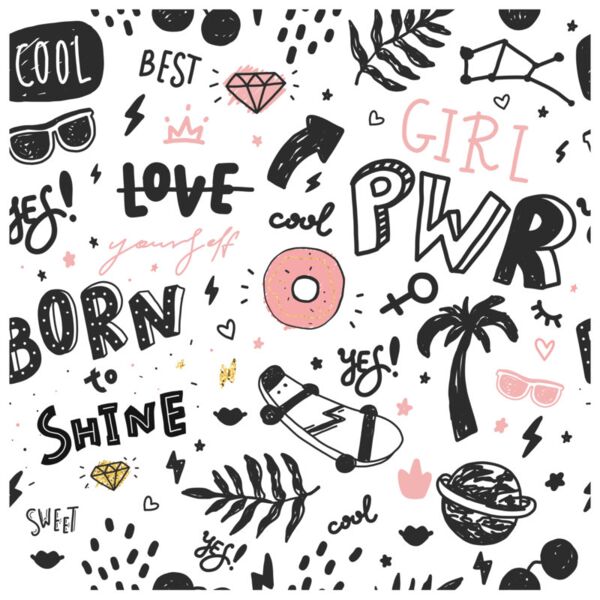 Pattern  Girly Background 8  Background Designs with Frame  Ladies Background  LDP 20 Thumbnail