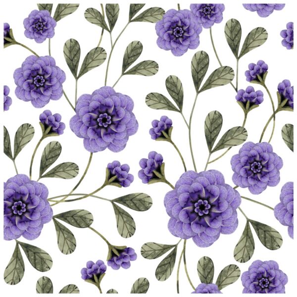 Flower  Voilet Flowers  Background Designs with Frame  Floral Background  FLR 15 Thumbnail
