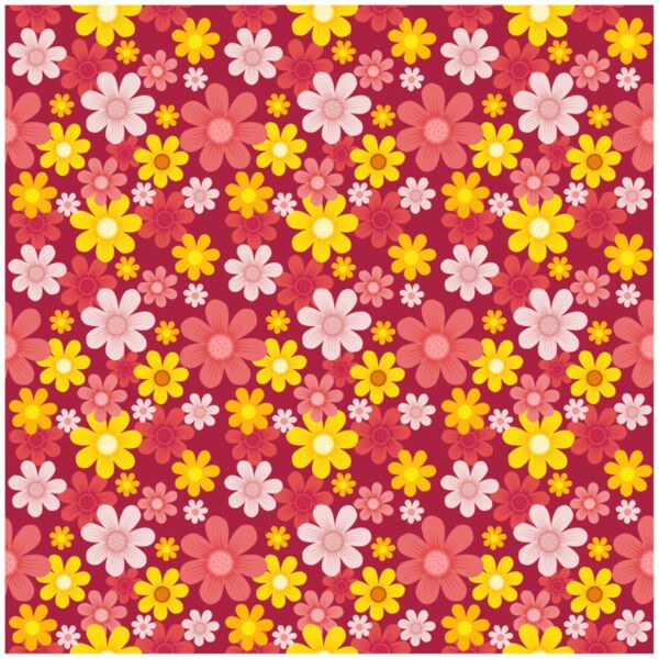 Flower  Yellow Red   Pink Flowers  Background Designs with Frame  Floral Background  FLR 6 Thumbnail