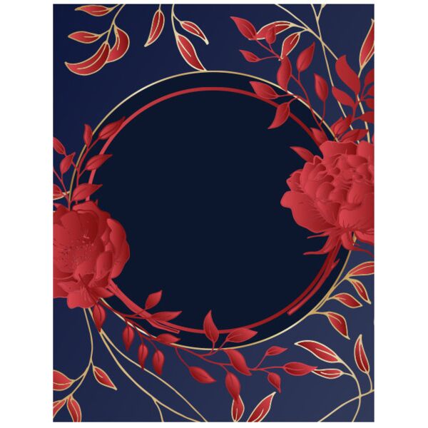 Frame  Frame with Red Flowers 2  Background Designs with Frame  Elegant A Background  ELB 5 Thumbnail