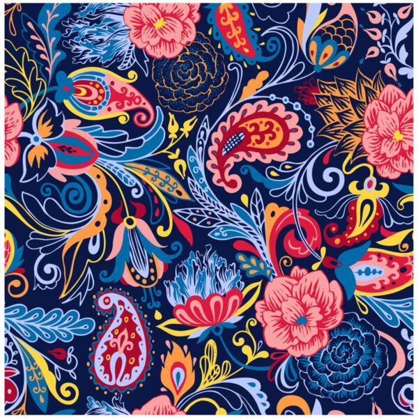 Pattern  Ornamental Textile 9  Background Designs with Frame  Paisley Background  PSL 16 Thumbnail