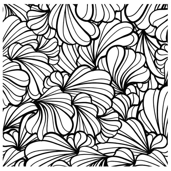 Pattern  Flowers Petals  Background Designs with Frame  Black and White Background  BWB 20 Thumbnail