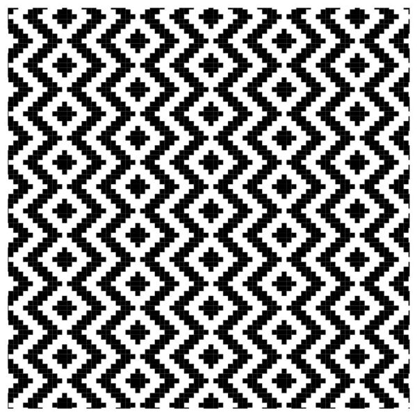 Pattern  Pixelated Diamonds  Background Designs with Frame  Black and White Background  BWB C Thumbnail
