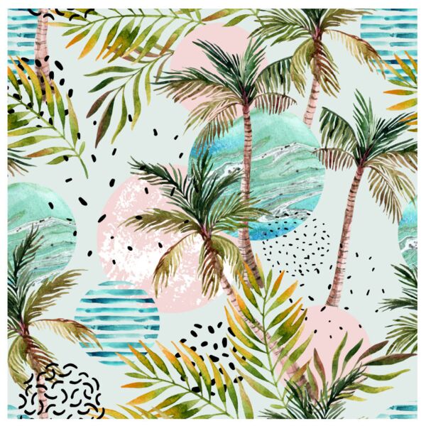 Season  Palm Tree 1  Background Designs with Frame  Summer Background  SMR 15 Thumbnail