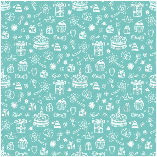 Occasion  Birthday Objects Turquoise  Background Designs with Frame  Birthday Background  BRT 24 Thumbnail
