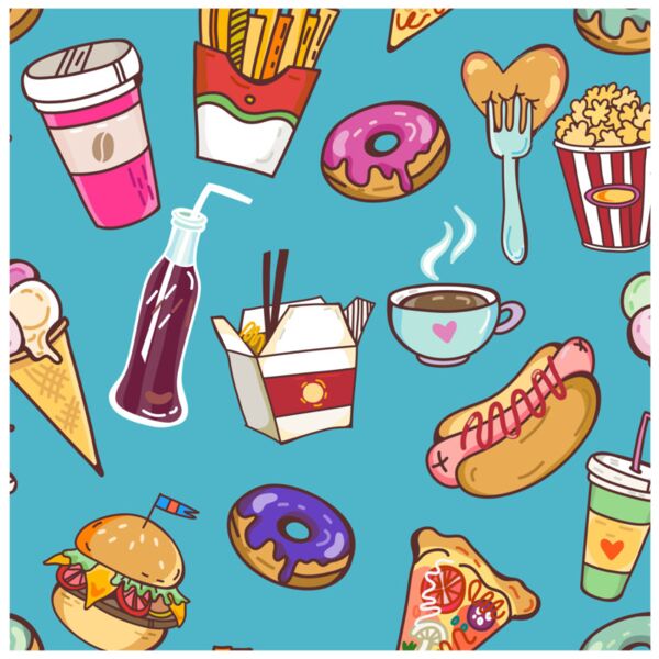 Food  Junk Foods  Background Designs with Frame  Food Background  FD 12 Thumbnail