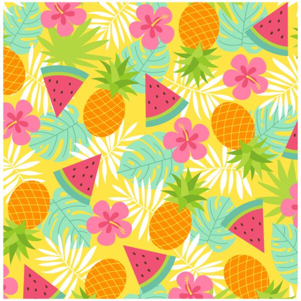 Season  Watermelon   Pineapple  Background Designs with Frame  Summer Background  SMR 5 Thumbnail