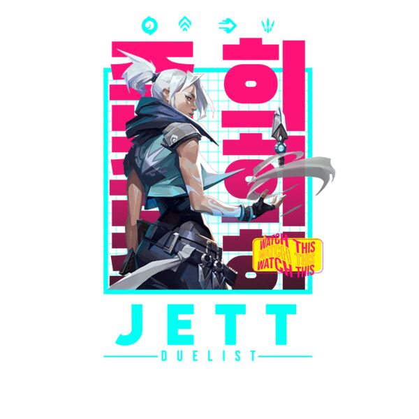 Valorant, Jett Clipart, Radianite, RAD-1 Thumbnail