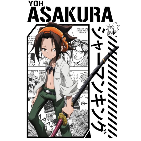 Shaman King, Yoh Asakura Clipart, Anime Tees, ATS 9 Thumbnail
