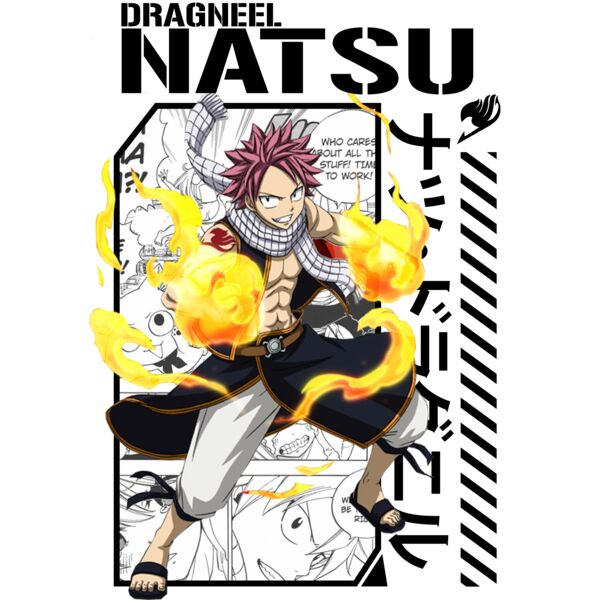 Fairy Tail, Natsu Clipart, Anime Tees, ATS 7 Thumbnail