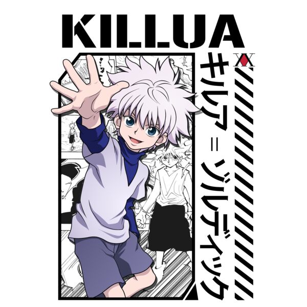HxH, Killua Clipart, Anime Tees, ATS 1 Thumbnail