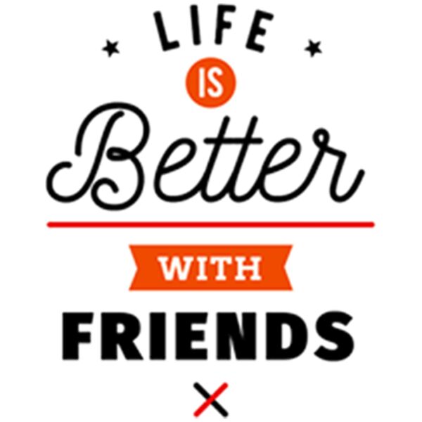 Statements, Life is Better with Friends Colored Clipart, Life is Better with Friends, LBF-2 Thumbnail