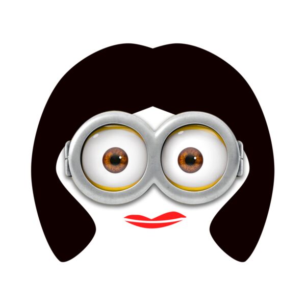 Illumination, Two Eyes with Long Hair Clipart, Minions - MON 6 Thumbnail