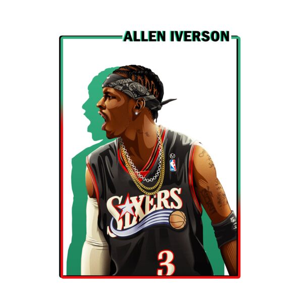 Basketball, Allen Iverson Clipart, Drifit NBA, PLA 5 Thumbnail