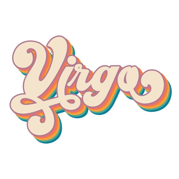 Star Sign, Virgo Clipart, Retro Zodiac, KZ 12 Thumbnail