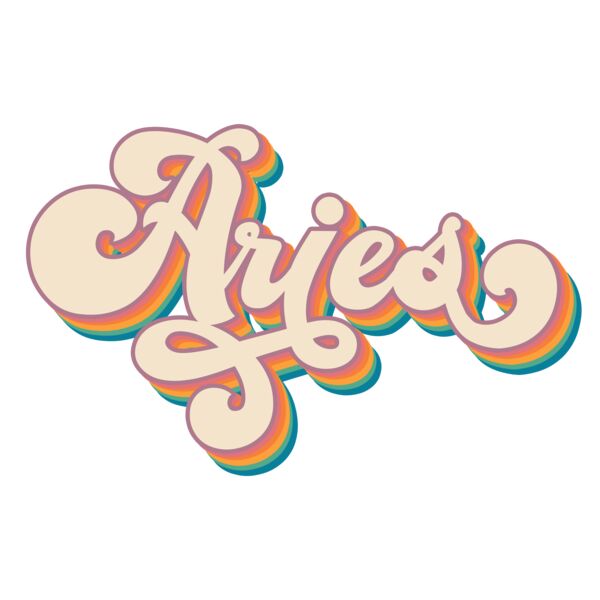 Star Sign, Aries Clipart, Retro Zodiac, KZ 2 Thumbnail