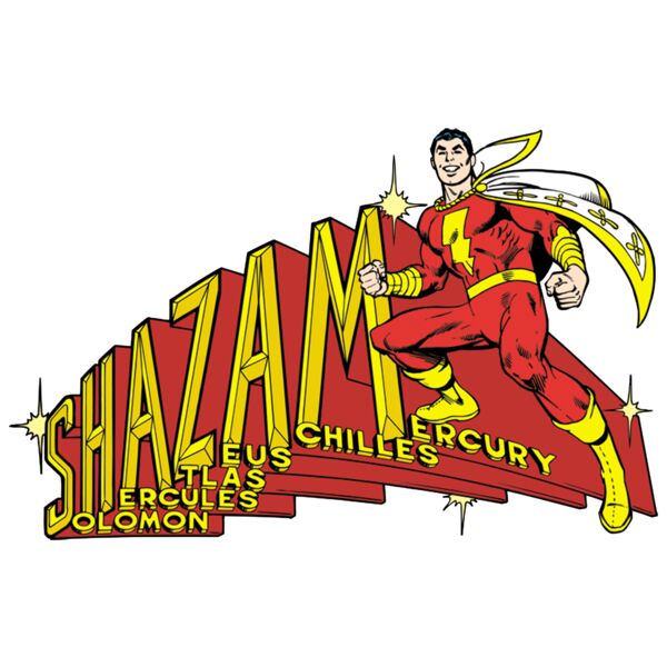 DC, Shazam with Names of Gods Clipart, Shazam - SHZ 4 Thumbnail