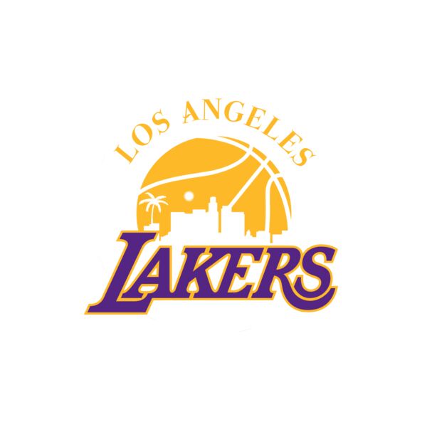 Basketball, Lakers with Ball in the Background Clipart, LA Lakers Logo - NBA LA10 Thumbnail