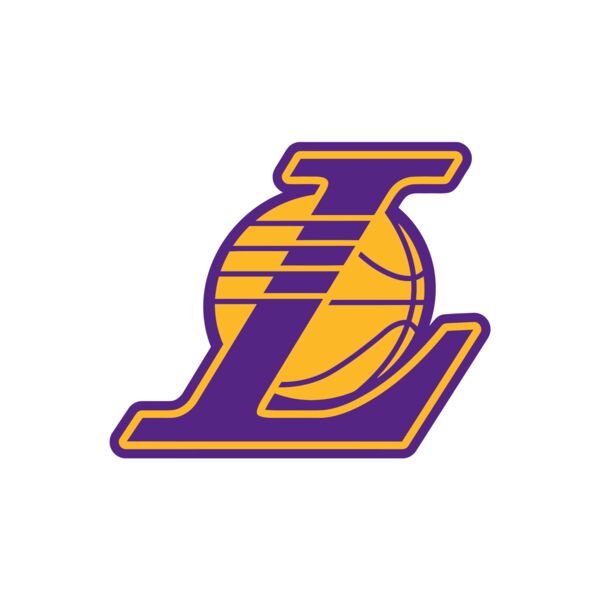 Basketball, Lakers Minimalist Logo Clipart, LA Lakers Logo - NBA LA5 Thumbnail