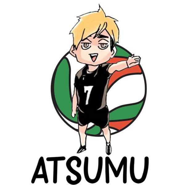 Volleyball, Atsumu Clipart, Haikyuu Chibi - HKC 8 Thumbnail