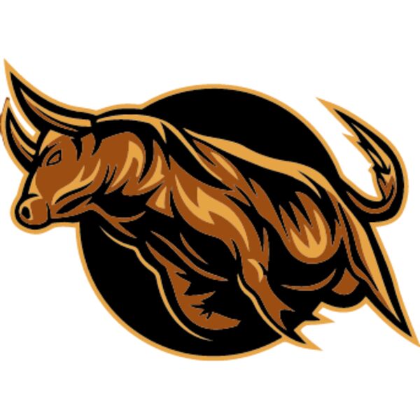 Raging Bull, School Mascot, Sports Logo, Animal Logo, Esports Logo, Changeable Color, Animal Vector Mascot Thumbnail