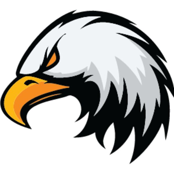 Eagle Side View, School Mascot, Sports Logo, Animal Logo, Esports Logo, Changeable Color, Animal Vector Mascot Thumbnail