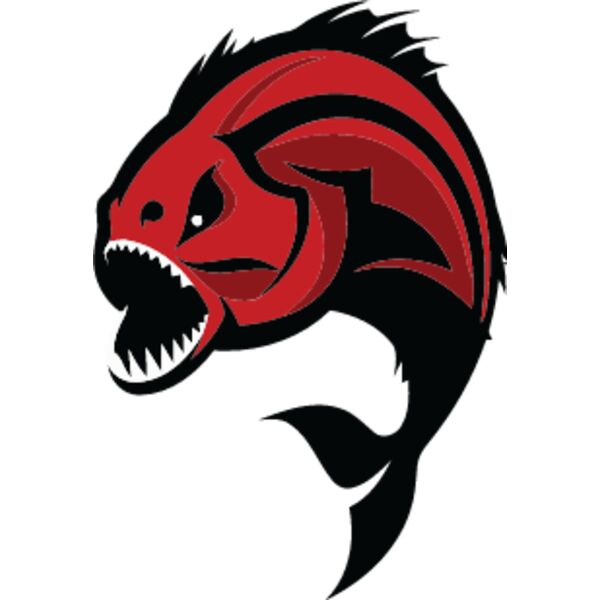 Piranha, School Mascot, Sports Logo, Animal Logo, Esports Logo, Changeable Color, Animal Vector Mascot Thumbnail