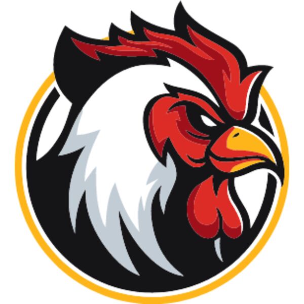Rooster, School Mascot, Sports Logo, Animal Logo, Esports Logo, Changeable Color, Animal Vector Mascot Thumbnail
