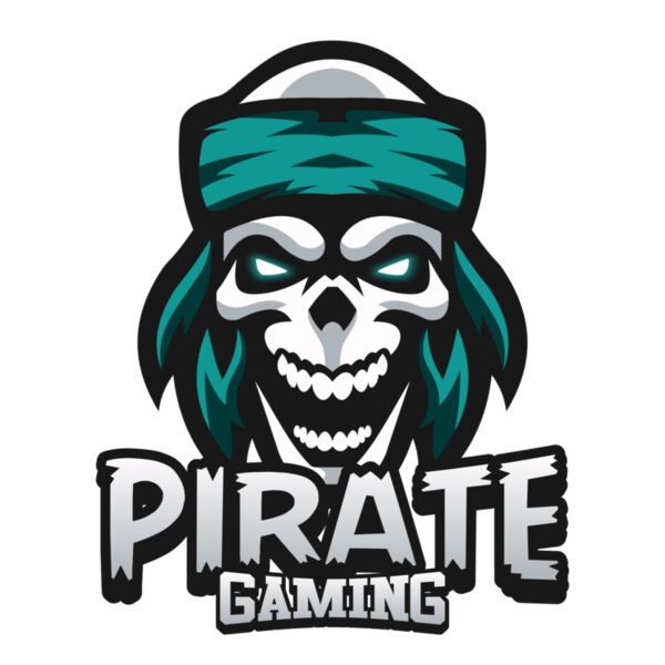 Pirate Gaming, Sports Logo, Gamer Logo, Esports Logo, Changeable Color, Gaming Vector Mascot Thumbnail